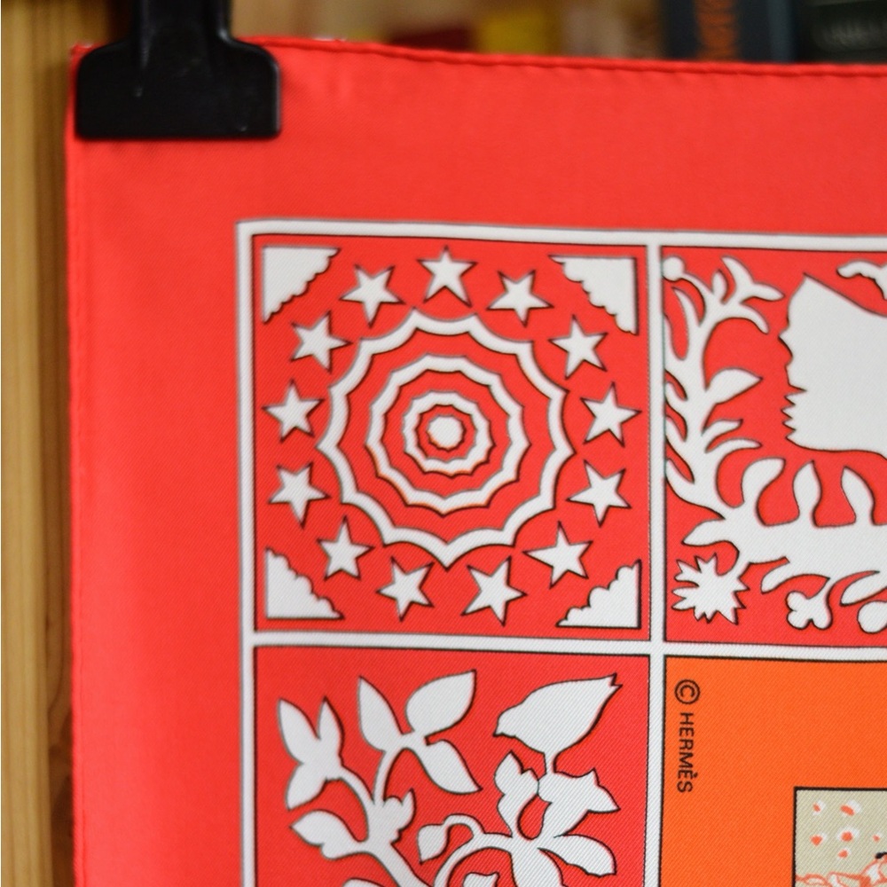 Hermes Early America silk 90cm scarf - Picture 11 of 16